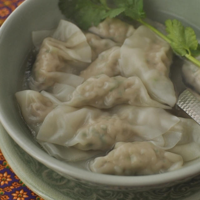 塩麹の香菜水餃子