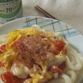 トマトと卵のうどん