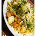 お手軽キムチーズ卵焼きうどん♪