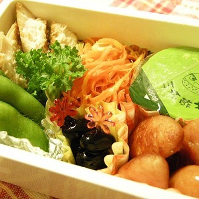 だんな弁当とにんじんツナ炒めちょこっとレシピ