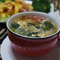 青菜とトマトのスープ