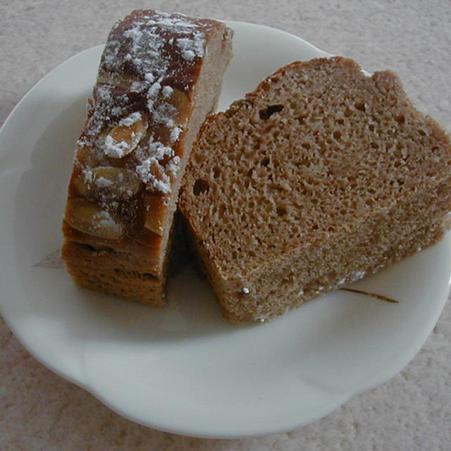 アーモンドとバナナのショコラパウンドケーキ