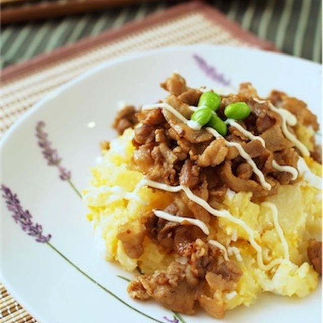 おかずになる！焼肉のせポテトサラダのレシピ