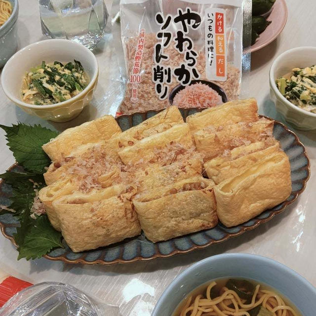 油揚げ×納豆×チーズ