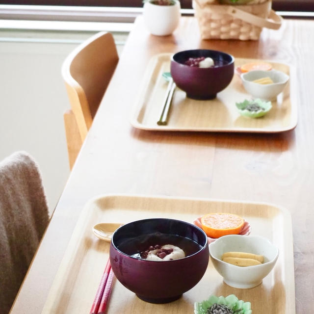 小豆を煮て…鏡開きを…