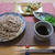 信州そば&かき揚げのお昼ご飯　と　高原のような風が吹くお庭♪