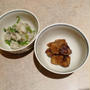 ジャコに大根おろし。インド茄子を味噌炒め。