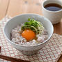 卵かけしそ梅ごはん。【どんなに忙しい朝でも！ワン茶の朝ごはん】