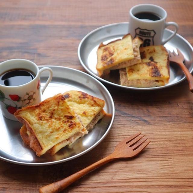 ツナマヨでフレンチトーストサンド
