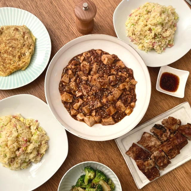 【パリのお家ごはん】麻婆豆腐とチャーハンで中華な献立