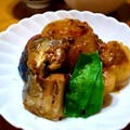 サバ缶大根煮☆自生ミニトマト