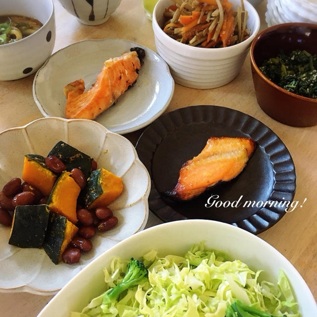 きょうのご飯と ねぎ。