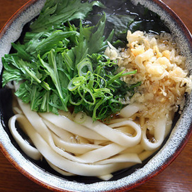 久しぶりに家で「きしめん」