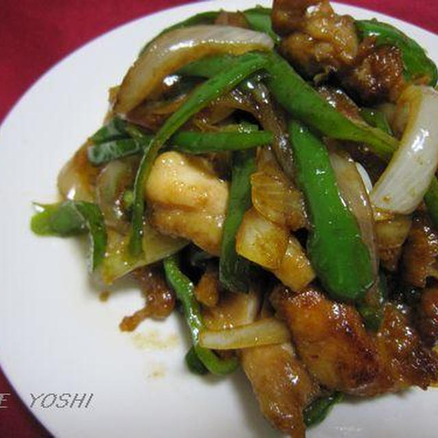 鶏肉とピーマンの炒めもの