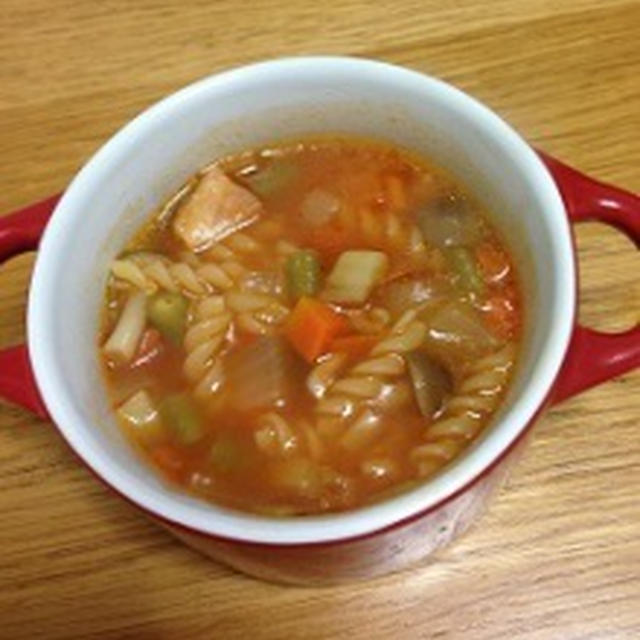 残り野菜でミネストローネ