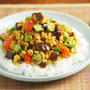 男の簡単マッスル飯、「夏野菜と豆腐のドライカレー」ゴルフダイジェスト・オンライン BRUDER連載