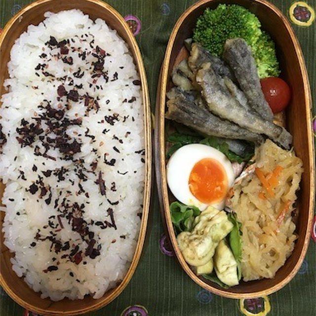 20170613メヒカリの唐揚げ弁当