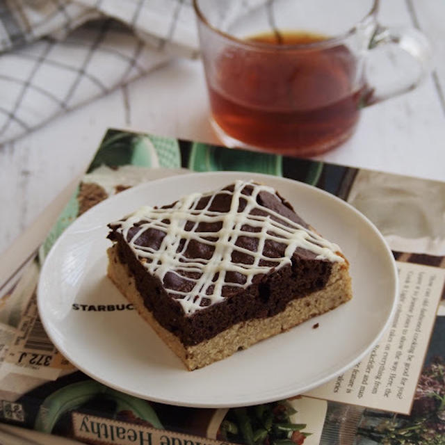 シナモンコーヒーブラウニーケーキ・夏場にチョコの焼き菓子は…