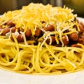 【シンシナティーチリ　Cincinatti chili】　アメリカの名物料理はミートソーススパゲッティー風
