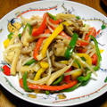 豚肉とピーマンのせん切り炒め