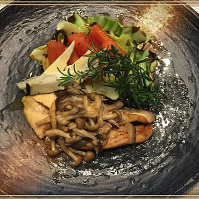 筒サーモンのグリル焼きでモニター商品試作・・美味しかった