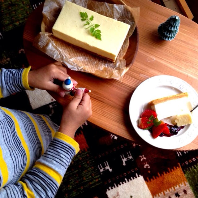 サンタとトナカイとチーズケーキと３歳児♡