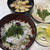 釜揚げしらす丼。あんずジャム作り