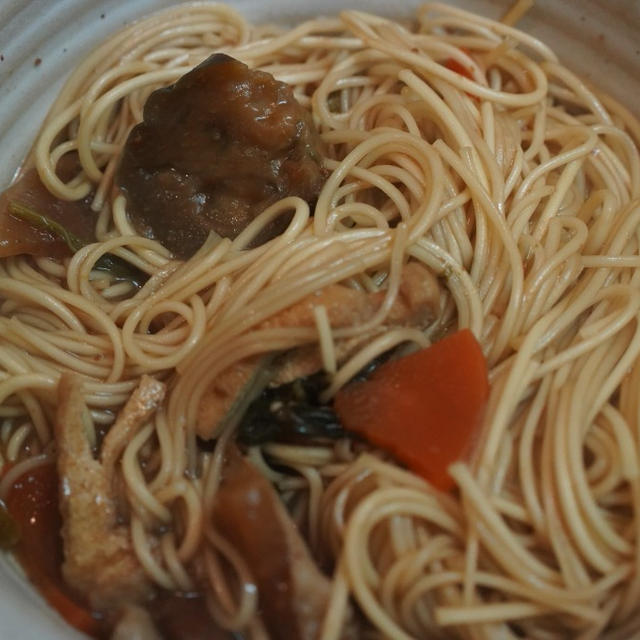 賄い・味噌汁煮込みそうめん