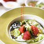 新生わかめとレタスのごま香る中華風スープ