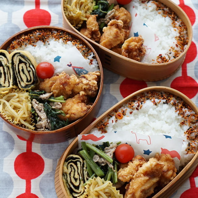 塩麹から揚げ弁当＆メッセージを下さった方へ♡