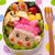 八重たんとキビタンの仲良しキャラ弁当☆簡単キャラおにぎり