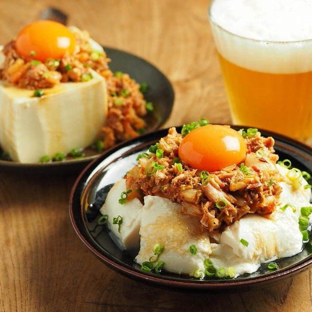 メシ通！ユッケ風サバキムチ冷奴