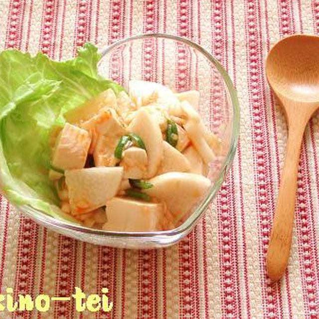 長イモと豆腐のツルンと中華和え☆