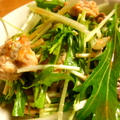 水菜とさば缶のサラダのレシピ