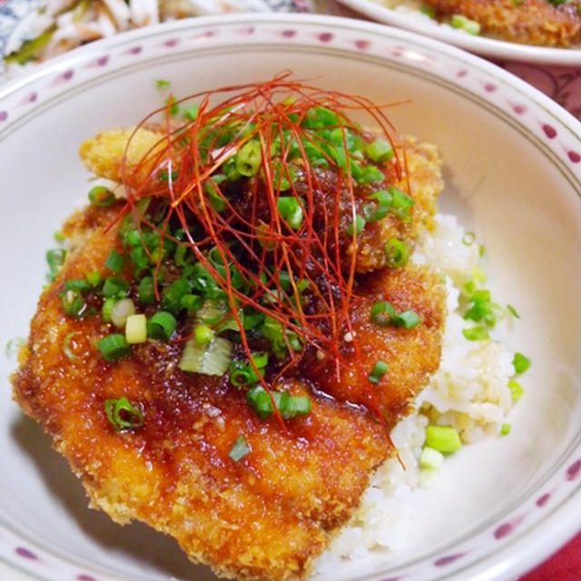 秋刀魚のフライのっけ丼　〜韓国風〜
