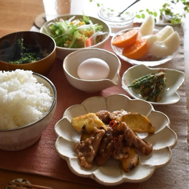 朝ごはんとママ友との時間。