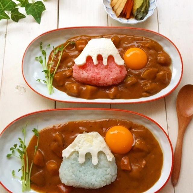 縁起物＊富士山カレー