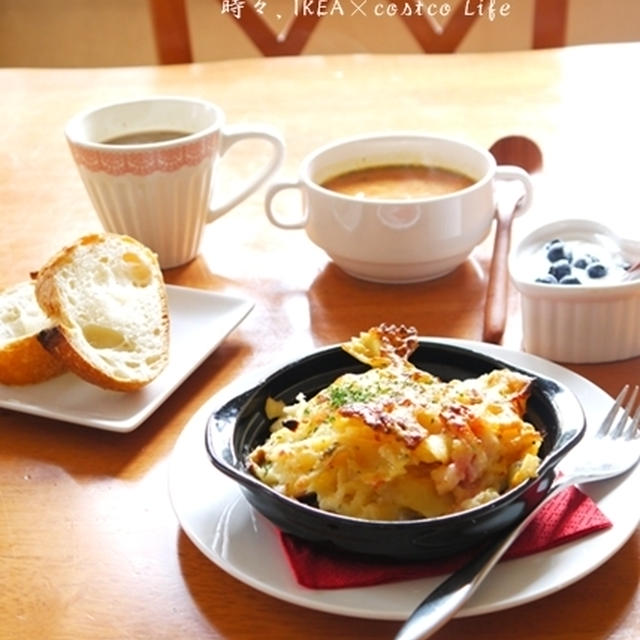 グラタン×ドンクのパンランチ♪