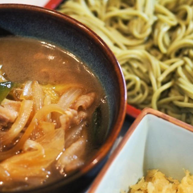 ■夜麺・ランチ寿司【簡単な茶蕎麦つけ麺は鴨せいろ風に／活鮮でランチ寿司】