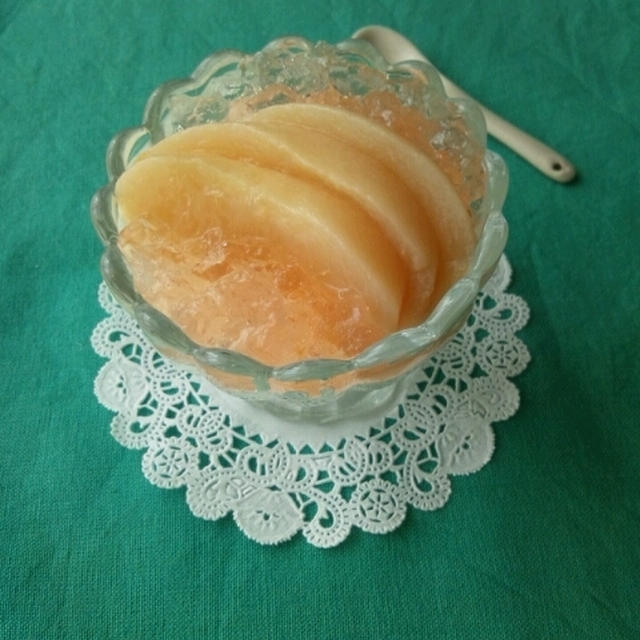 桃のヨーグルトムース