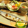 秋刀魚の塩焼きの晩御飯