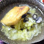 白菜と千切り生姜のお鍋　焼油揚げ入り☆（作レポだよん）