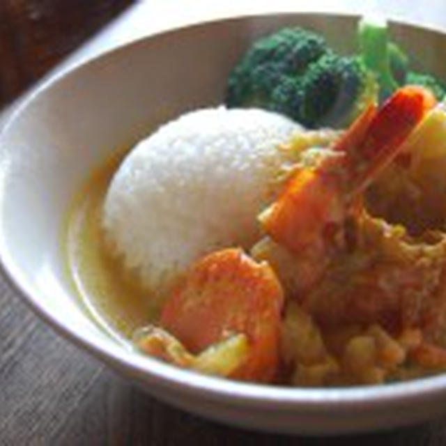海老と根菜のカレー