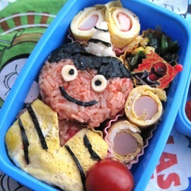 おにさんのお弁当（幼稚園）（キャラ弁）