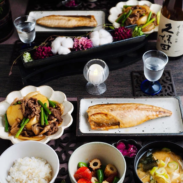 長男リクエストの焼き魚定食♪