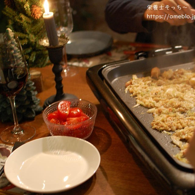 休日の夕飯にオススメ！夫ウケ、子供ウケ抜群♡『ホットプレートでもんじゃ焼き』