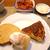 ベーコンキッシュ＆ポークビーンズ定食♪
