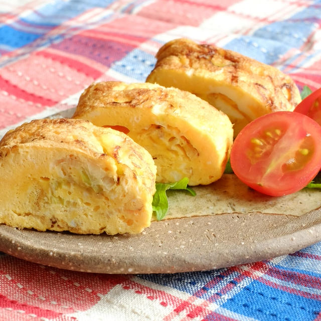 時短！減塩！で深い美味しさ！お弁当にぴったり！焼きネギ卵焼き