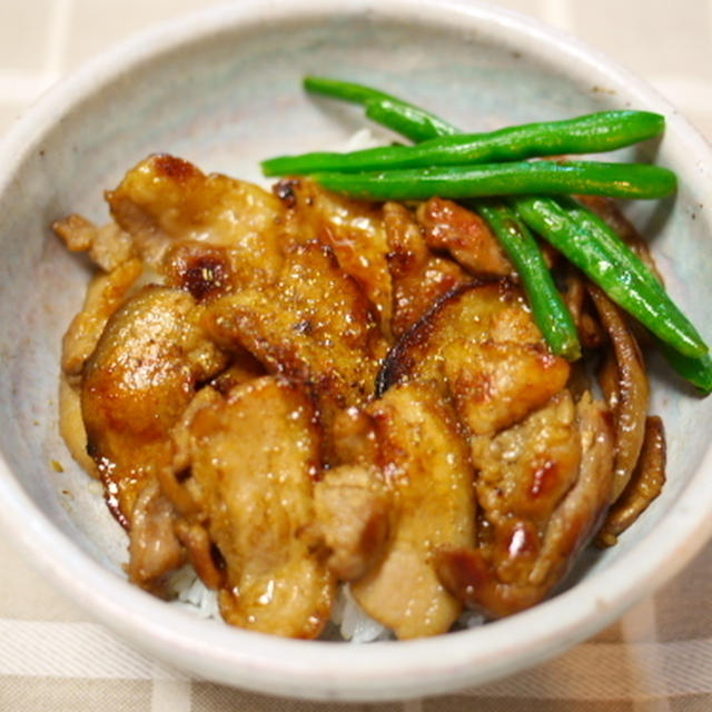 豚バラの蒲焼風丼