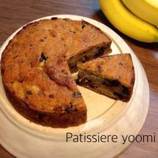 バナナとチョコのケーキ【レシピ】＊Cake aux banana et chocolat